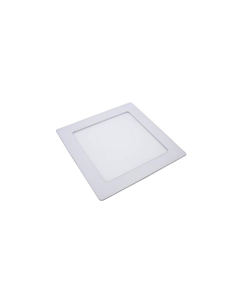 PAINEL PLAFON LED EMBUTIR 17X17CM 12W BIVOLT BRANCO 