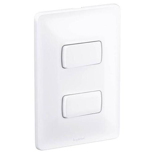 INTERRUPTOR DUPLO SIMPLES 4X2 PIAL ZEFFIA