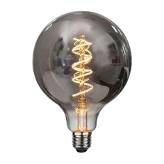 LÂMPADA FILAMENTO LED FUMÊ GLOBO G95 2200K AMBAR