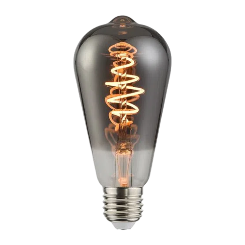 LÂMPADA FILAMENTO LED FUMÊ ST64 2200K AMBAR