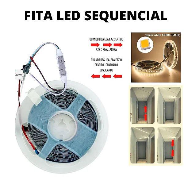 FITA LED SEQUENCIAL 10M 24V  3000K/4000K